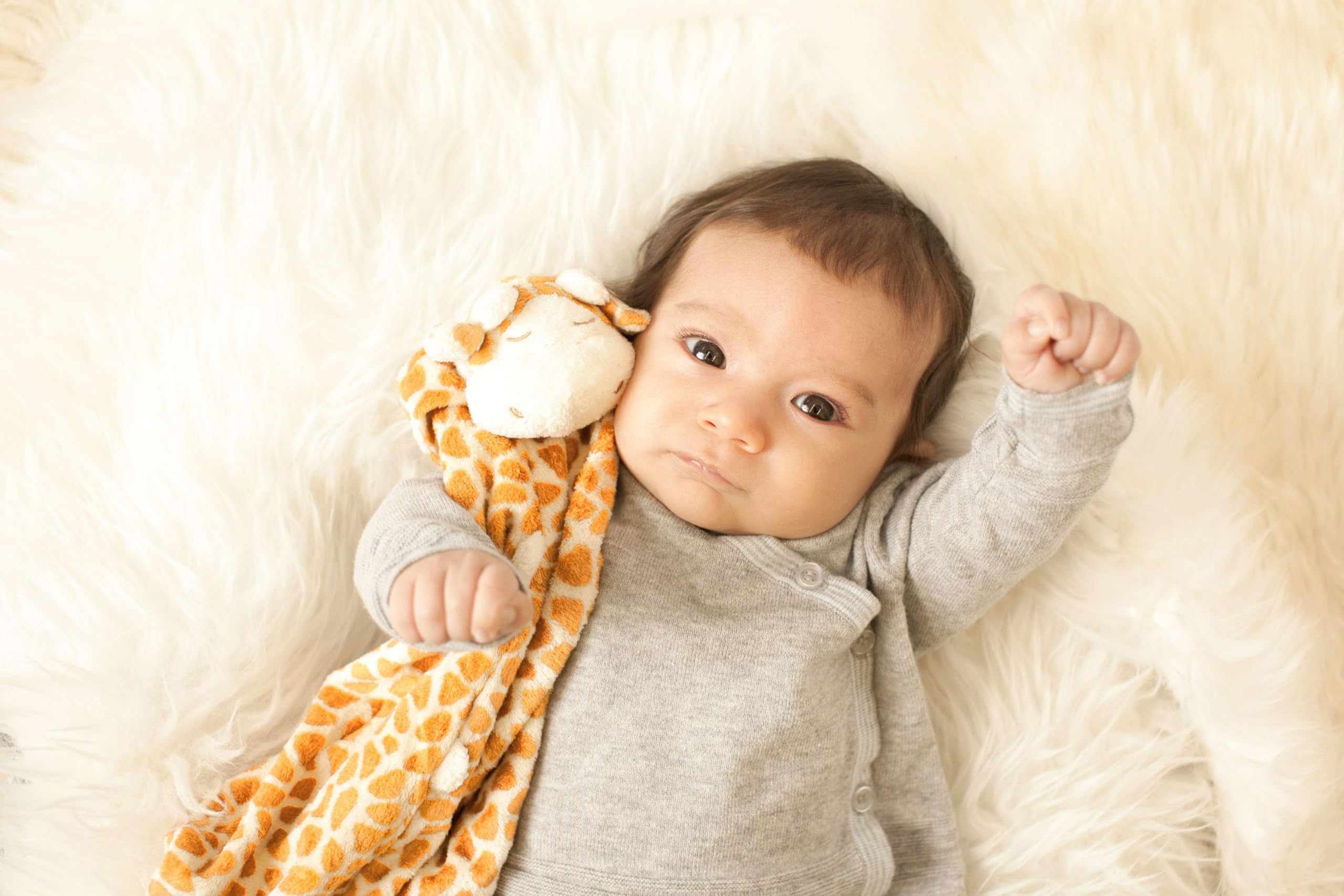 Angel Dear - Brown Giraffe, Blankie - Image 3